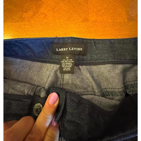 Larry Levine Women's Denim Shorts with Button Detail, Size 14 - Picture 3 of 5